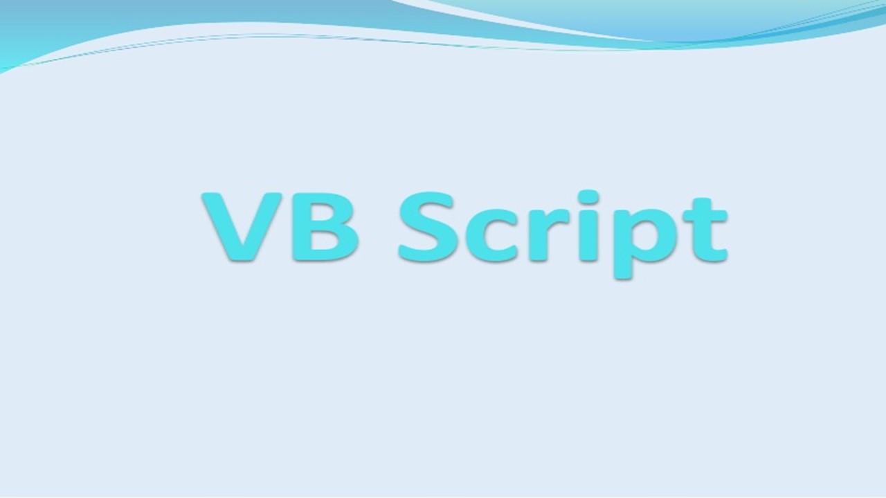 VBScripting certification Course