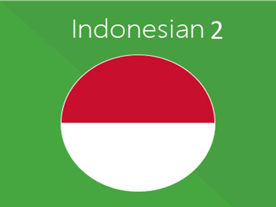 Indonesian language 2 course